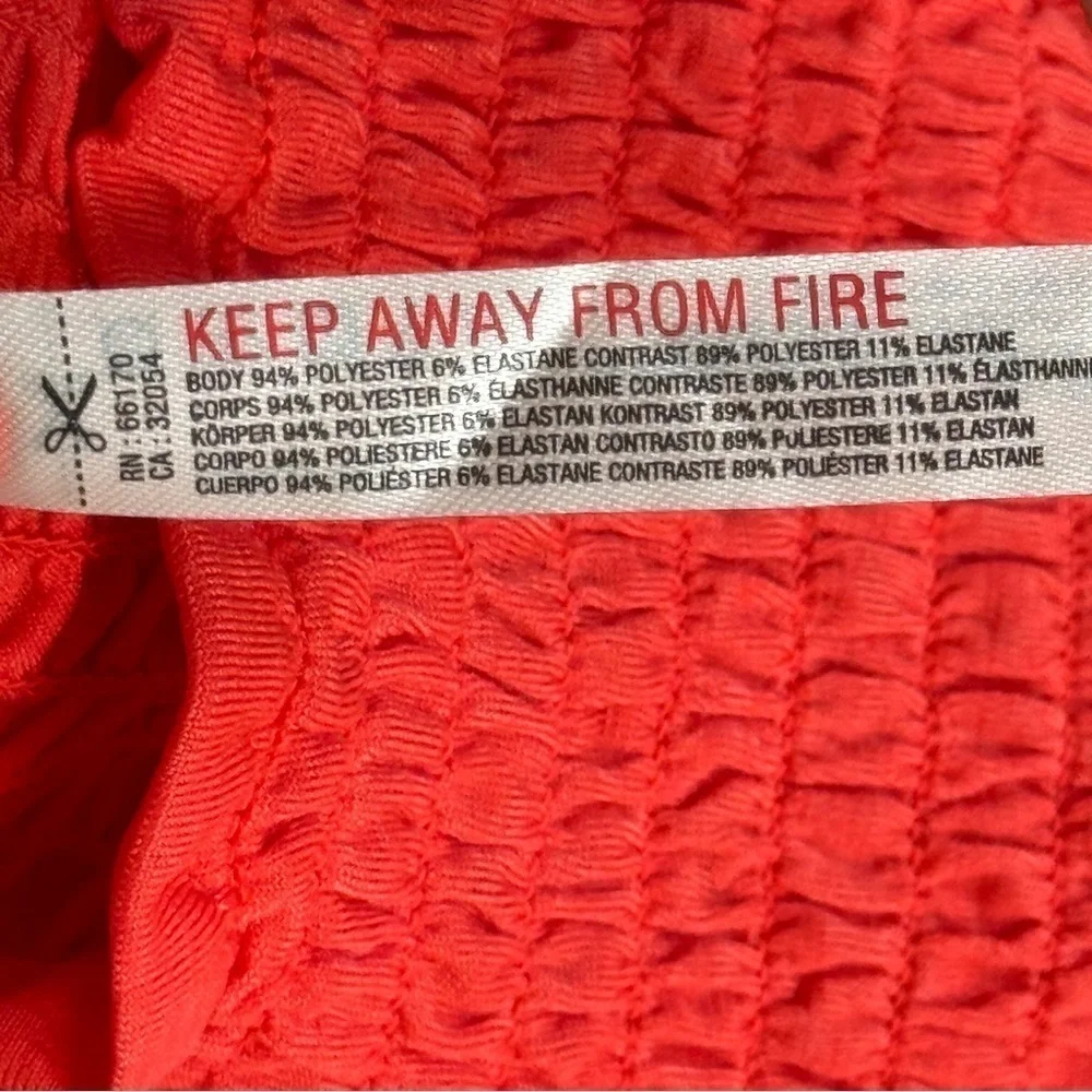 Free People Elasticized Waist Open Back Crop‎ Top Size Medium Women